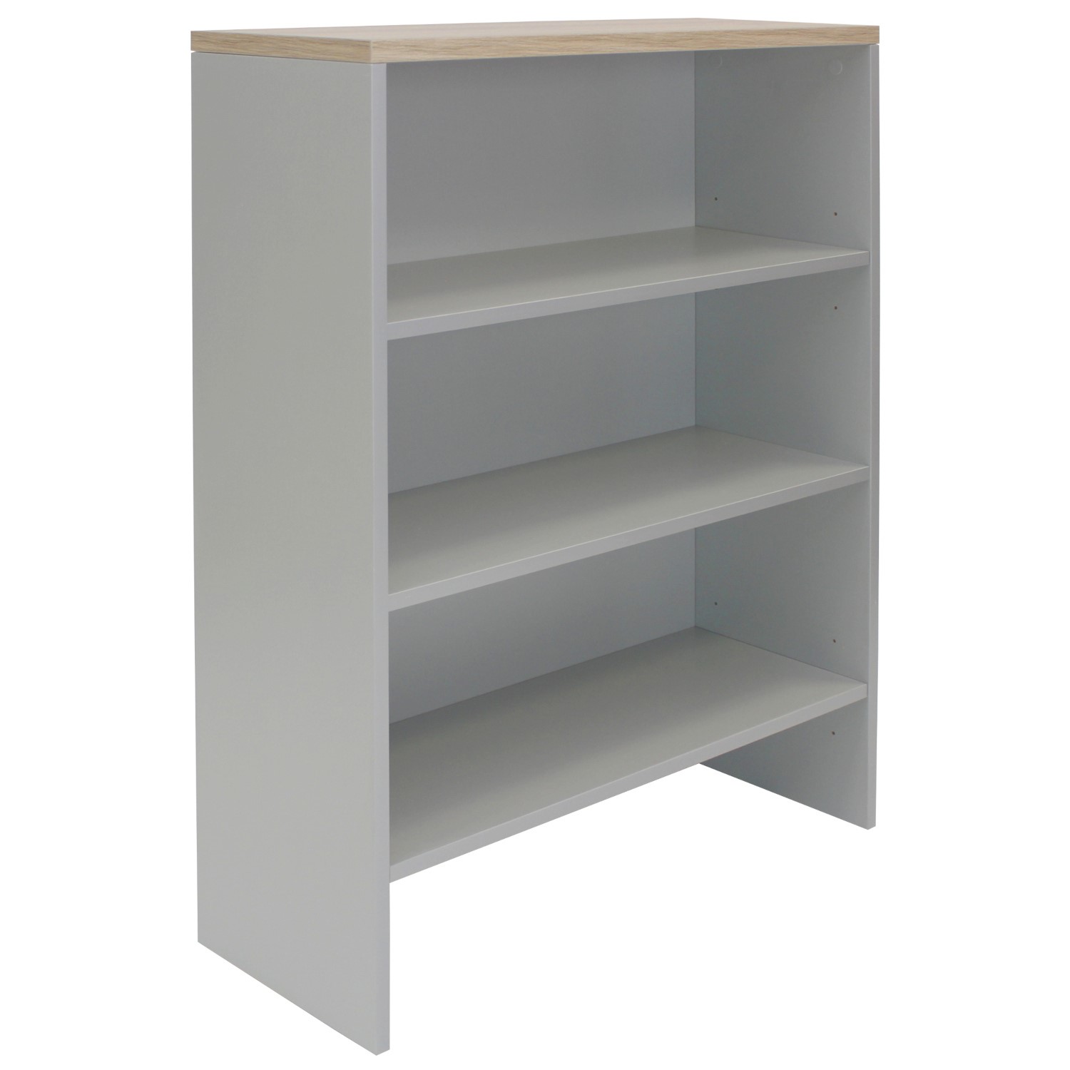 Read more about Light grey wide wall mounted bookcase denver